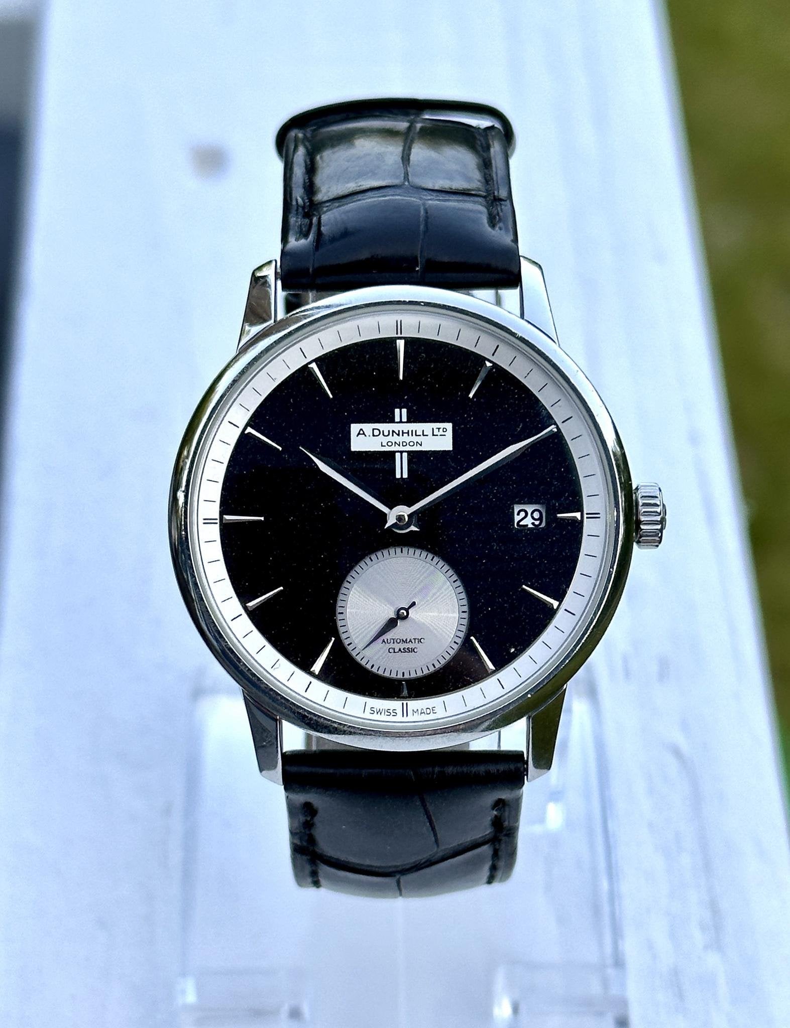 FS: Dunhill Automatic Classic Crushed Black Diamond Dial - Jaeger ...