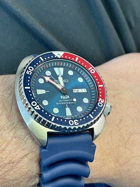 Blue Rubber Strap for Seiko Turtle | WatchUSeek Watch Forums
