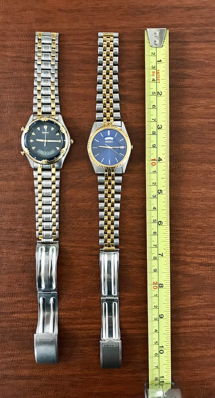 FS: Vintage Seiko Gold/Silver Blue Dial Quartz Watches | WatchUSeek Watch  Forums
