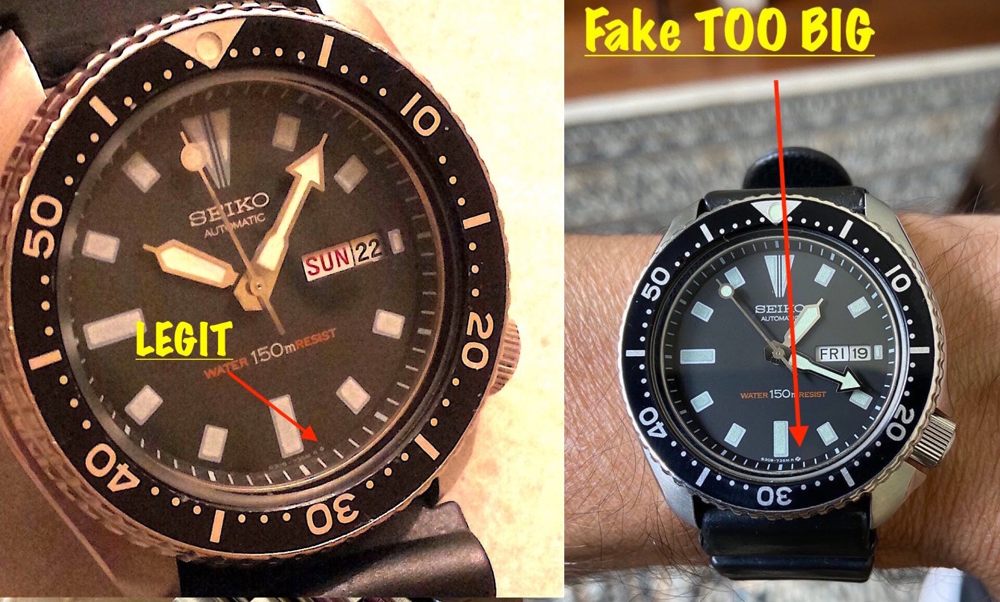 Legit/ Aftermarket/ or Fake Seiko 6309 7290 dial? | WatchUSeek Watch Forums