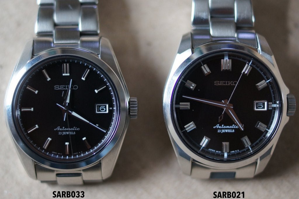 Side by Side Comparison of Sarb021/Sarb033 (pictures inside) | WatchUSeek  Watch Forums