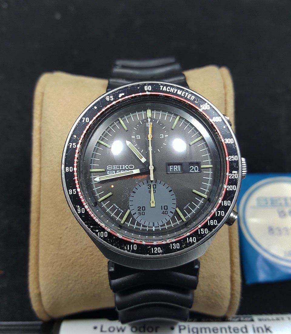WTS rare Seiko 6138-0020 Tokei Zara 2 register chronograph watch modded ufo  bezel US380 | WatchUSeek Watch Forums
