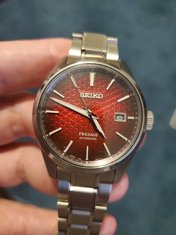 Seiko Presage SS Sharp Edge Red Dial | WatchUSeek Watch Forums