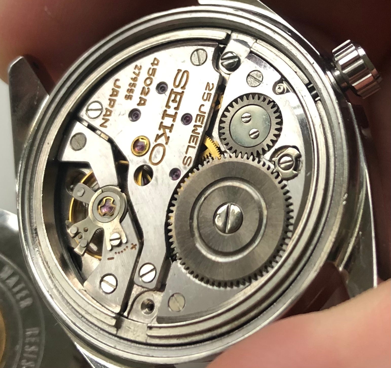 Is this crown tube sticking out? King Seiko 4502 | WatchUSeek Watch Forums