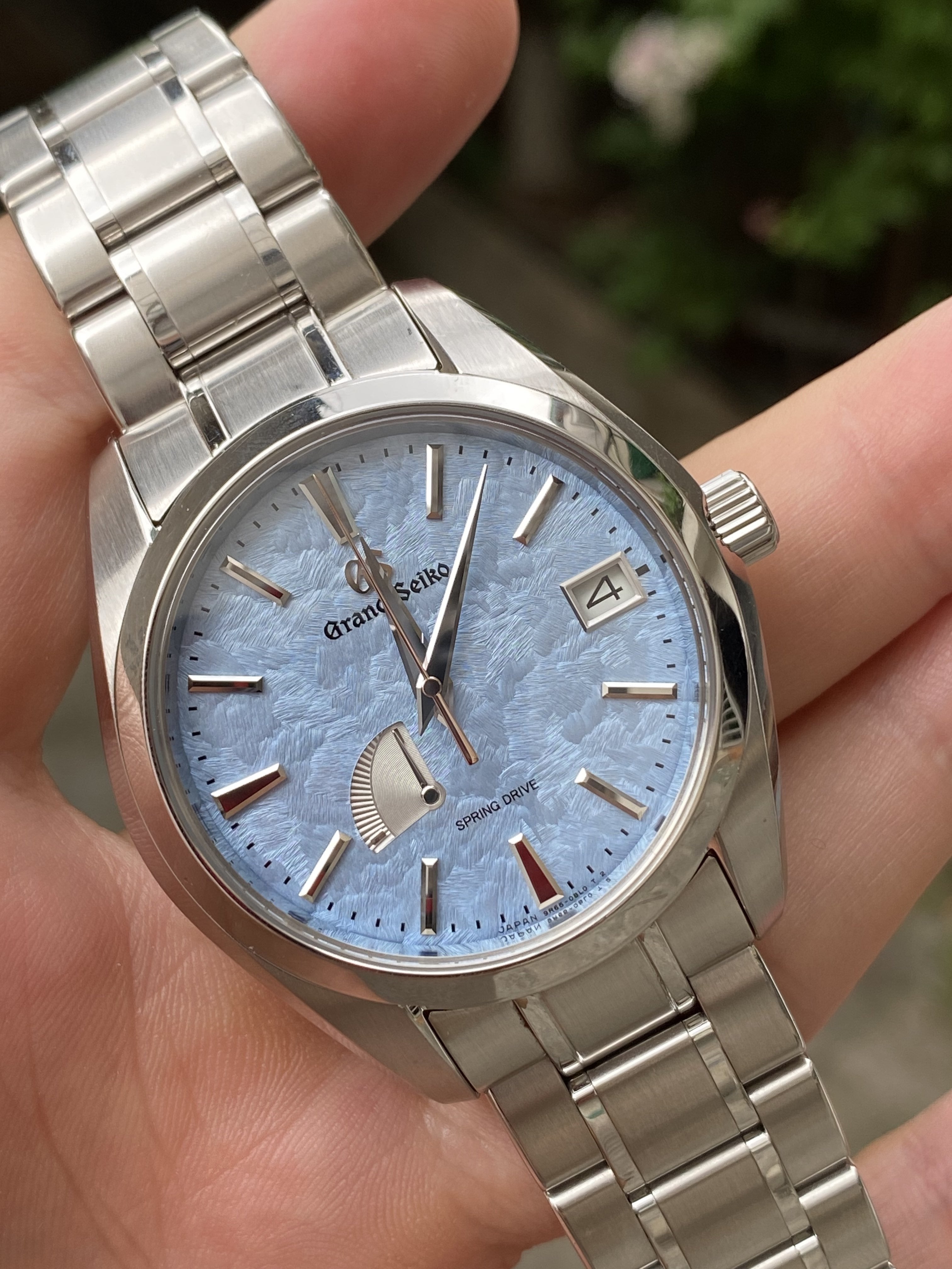 For sale: Rare Grand Seiko Sbga435 - Limited edition- Unique dial (Tiffani  color) | WatchUSeek Watch Forums