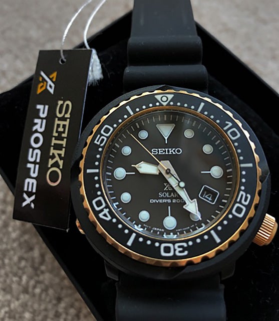 FS: Seiko SN498 Solar Tuna black/bronze, like new! | WatchUSeek Watch Forums