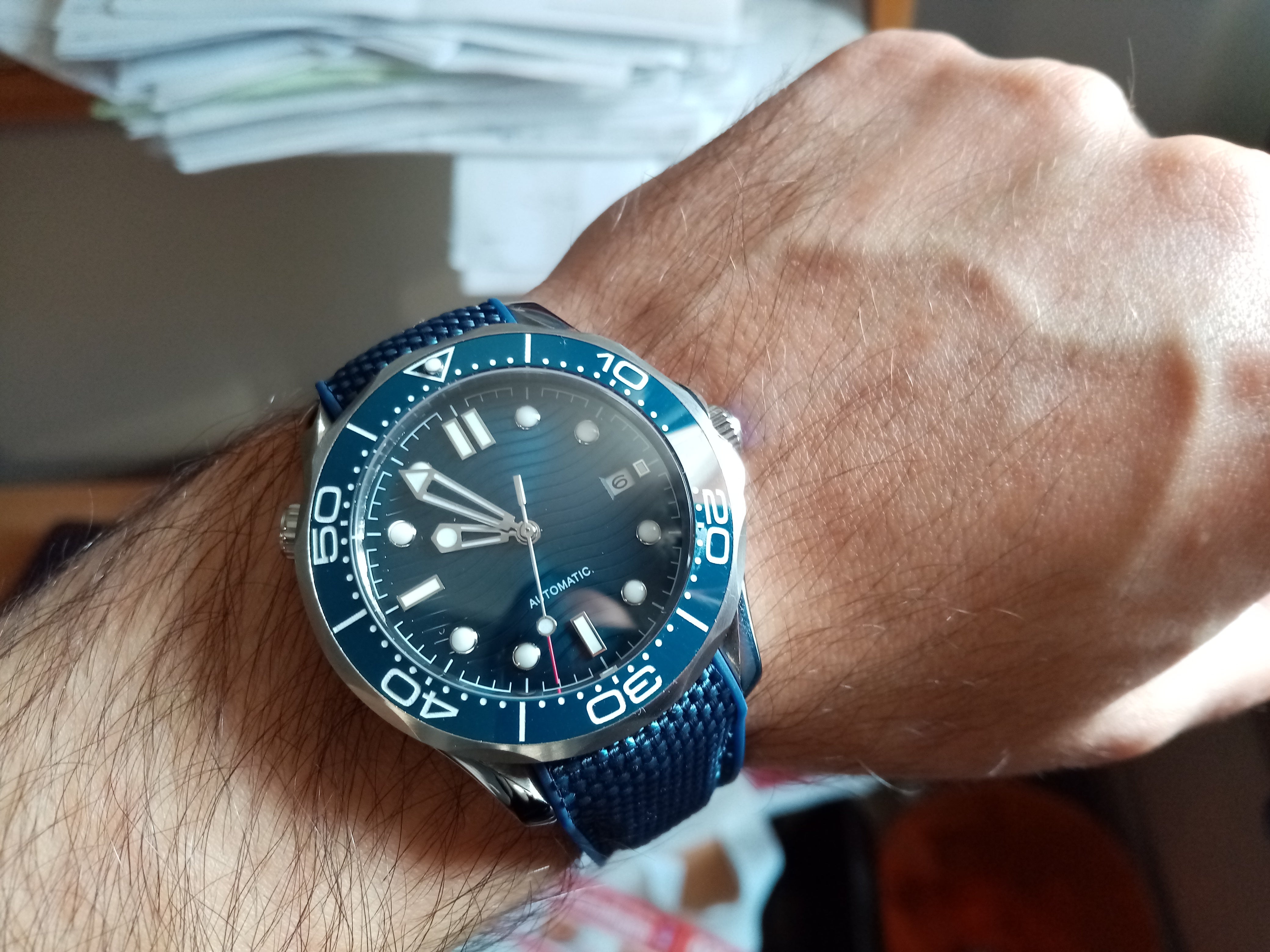 Seamaster homage: Sterile dial, Automatic, Sapphire | WatchUSeek Watch  Forums