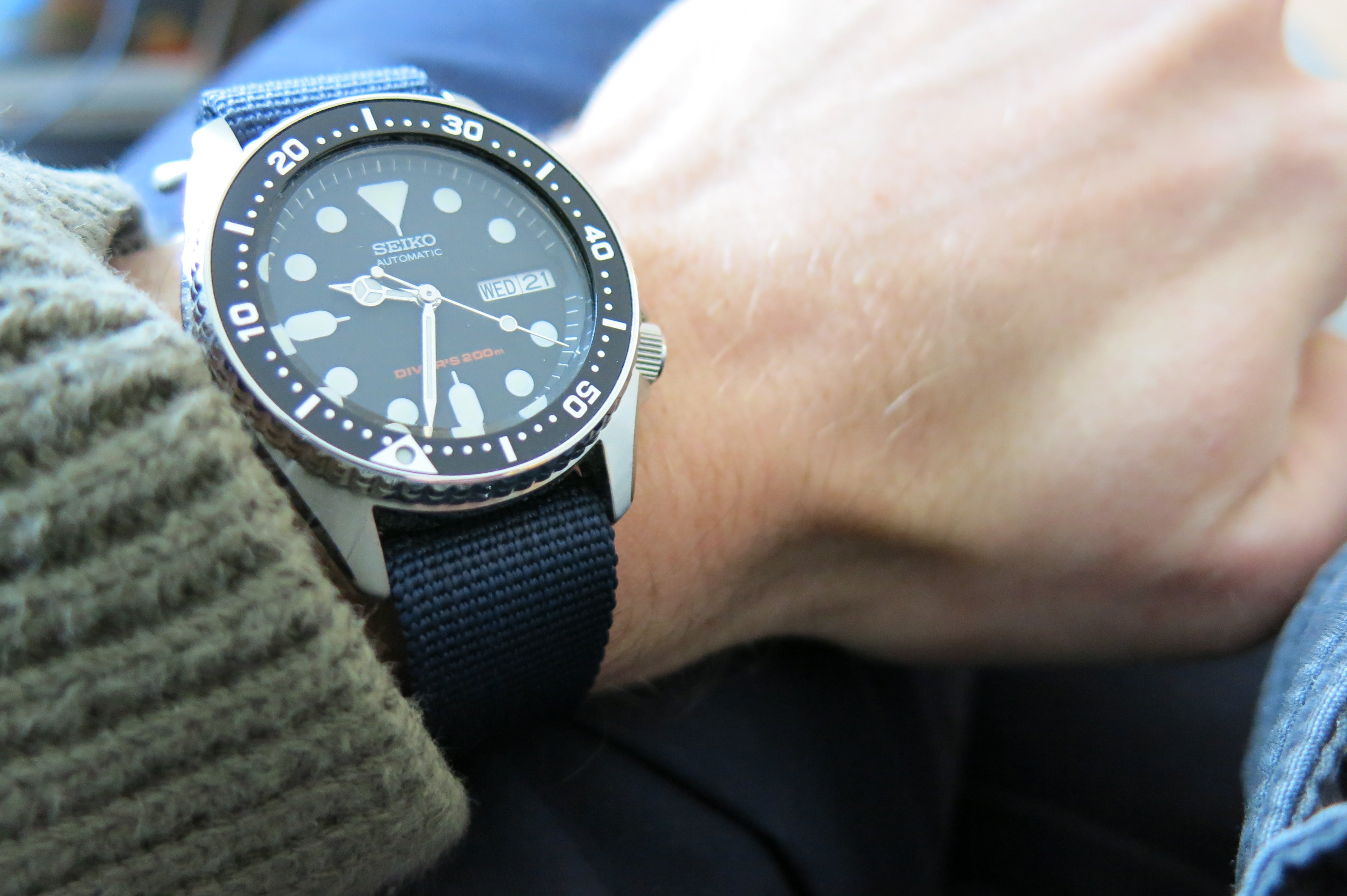 Seiko SKX013 Mercedes Hands - it can be done | WatchUSeek Watch Forums