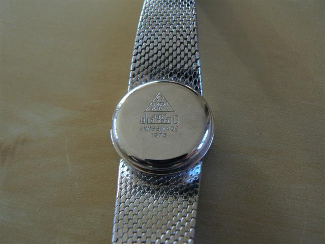 omega watch 18k 0.750 swiss made price