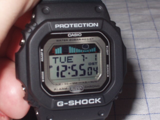 Mit schlichtem Design That\'s better! GLX-5600 on Forums matt-black bezel bands Watch and WatchUSeek 