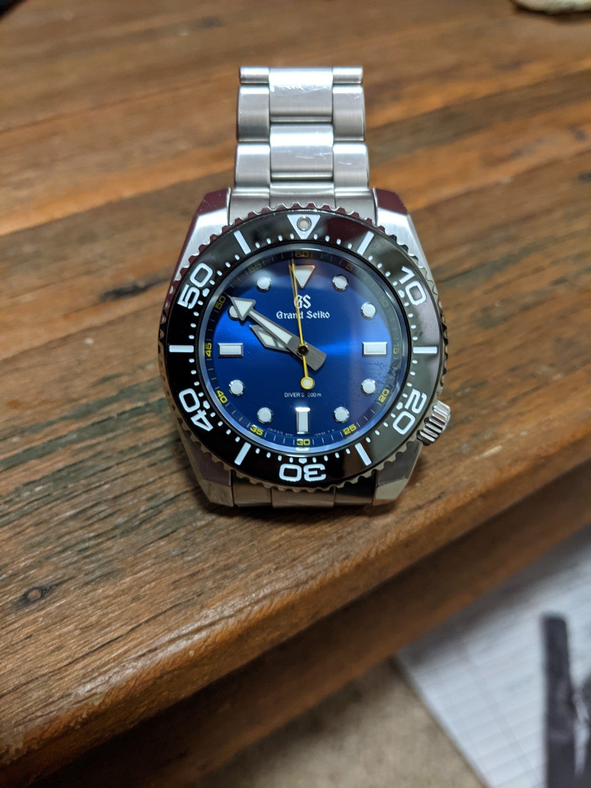 Sold, sold Grand Seiko SBGX337 Blue Dial Diver - $2600 | WatchUSeek Watch  Forums