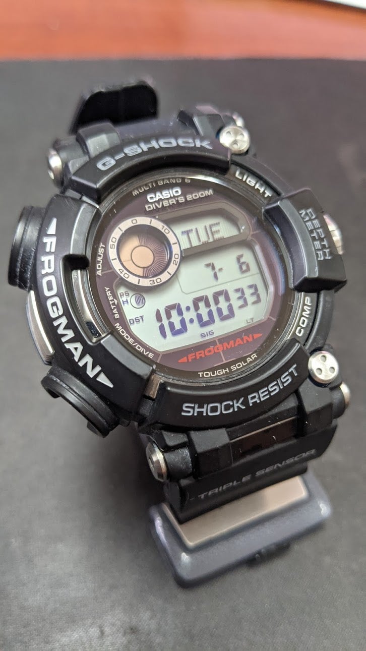 G-Shock Frogman GWF-D1000-1ER depth sensor, sapphire | WatchUSeek