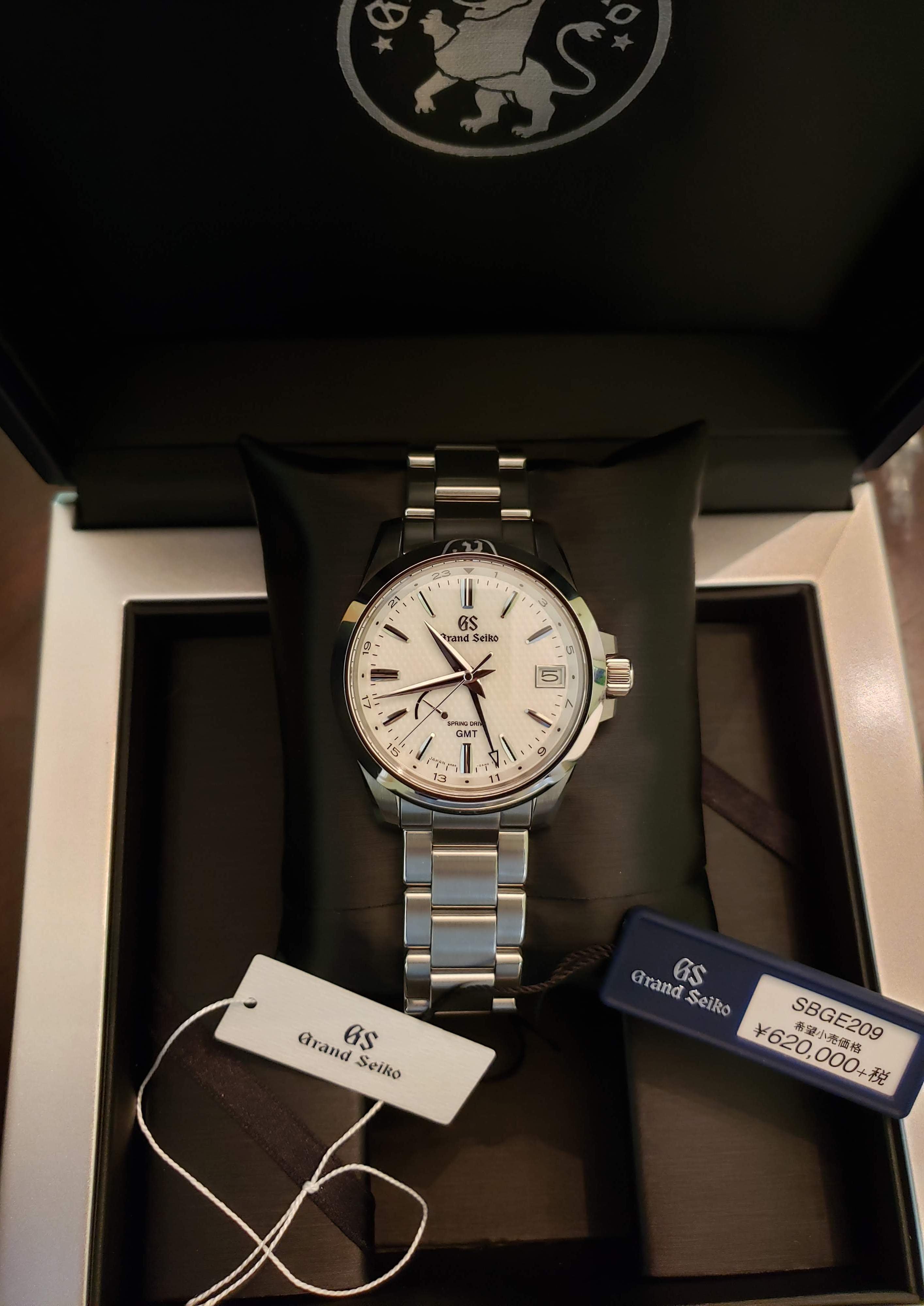 FS: Grand Seiko SBGE 209 (JDM Spring Drive GMT)- $3,600 | WatchUSeek Watch  Forums