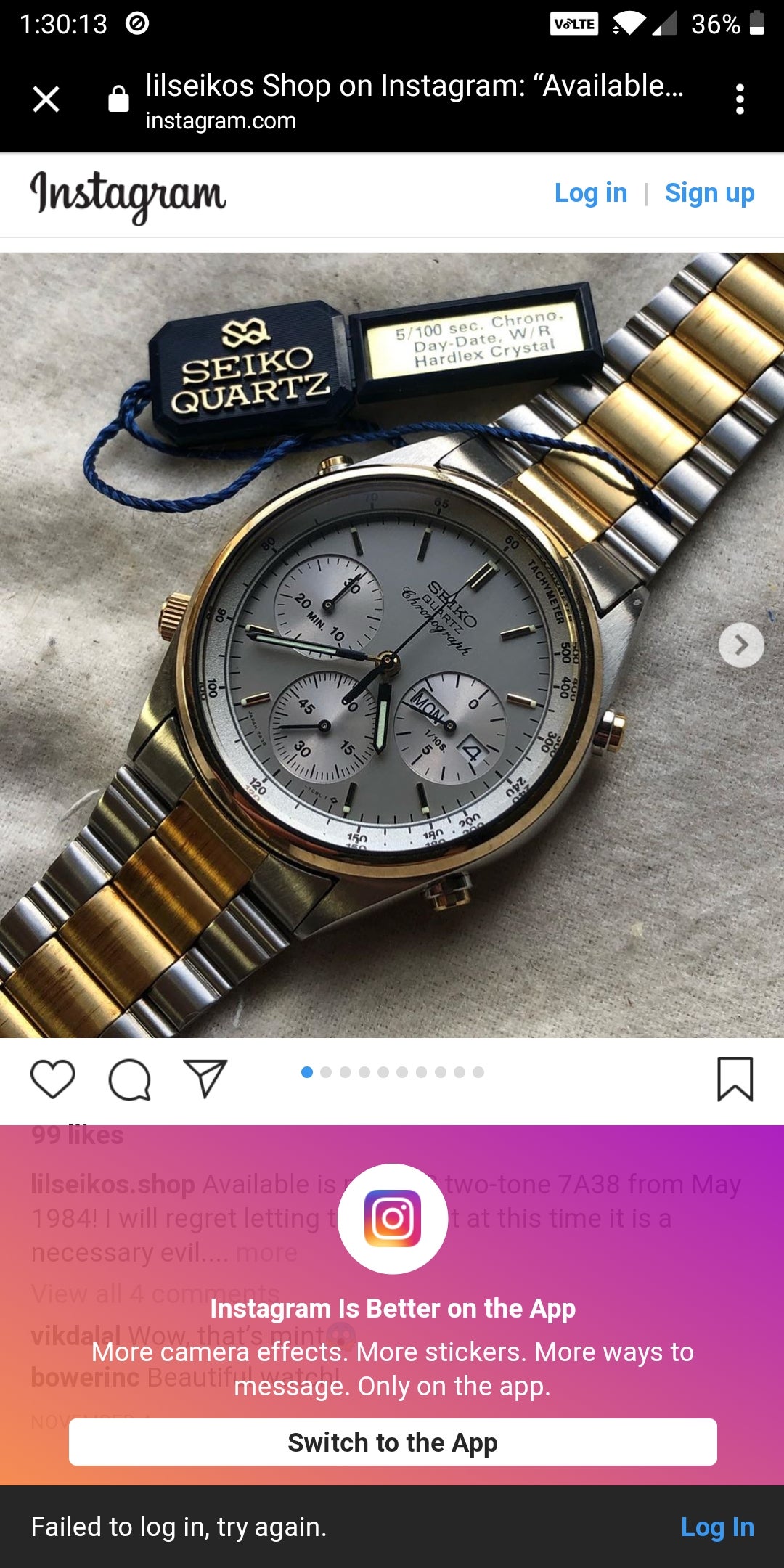 7a38 - 7069 Quartz Chronograph. Is this overpriced? | WatchUSeek Watch  Forums