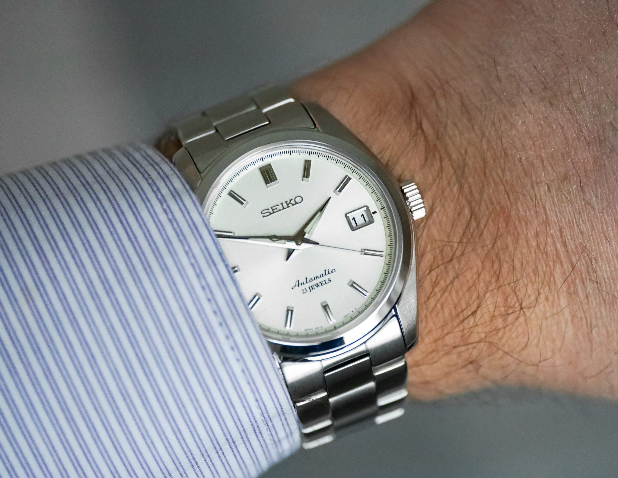 Two watch face-off: Tissot Gentleman Powermatic 80 (silver) vs. Seiko  SARB035 | WatchUSeek Watch Forums