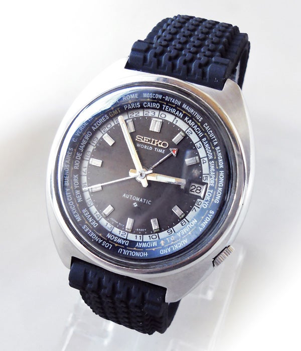 $380 Rare Vintage SEIKO WORLD TIME GMT 6117-6400 Watch, BLACK DIAL |  WatchUSeek Watch Forums
