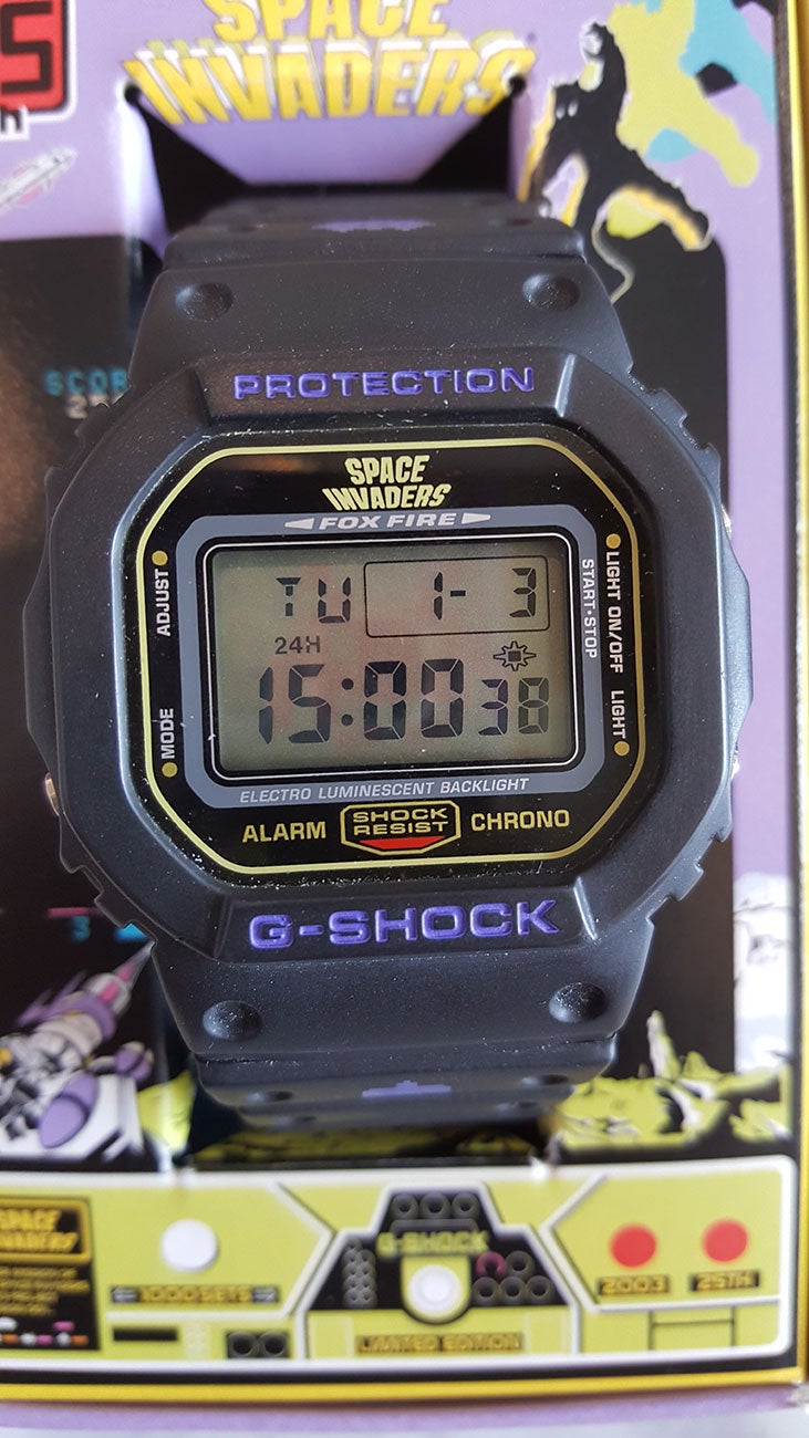 FS Mint Condition CASIO G-SHOCK Space Invaders LTD Edition Watch