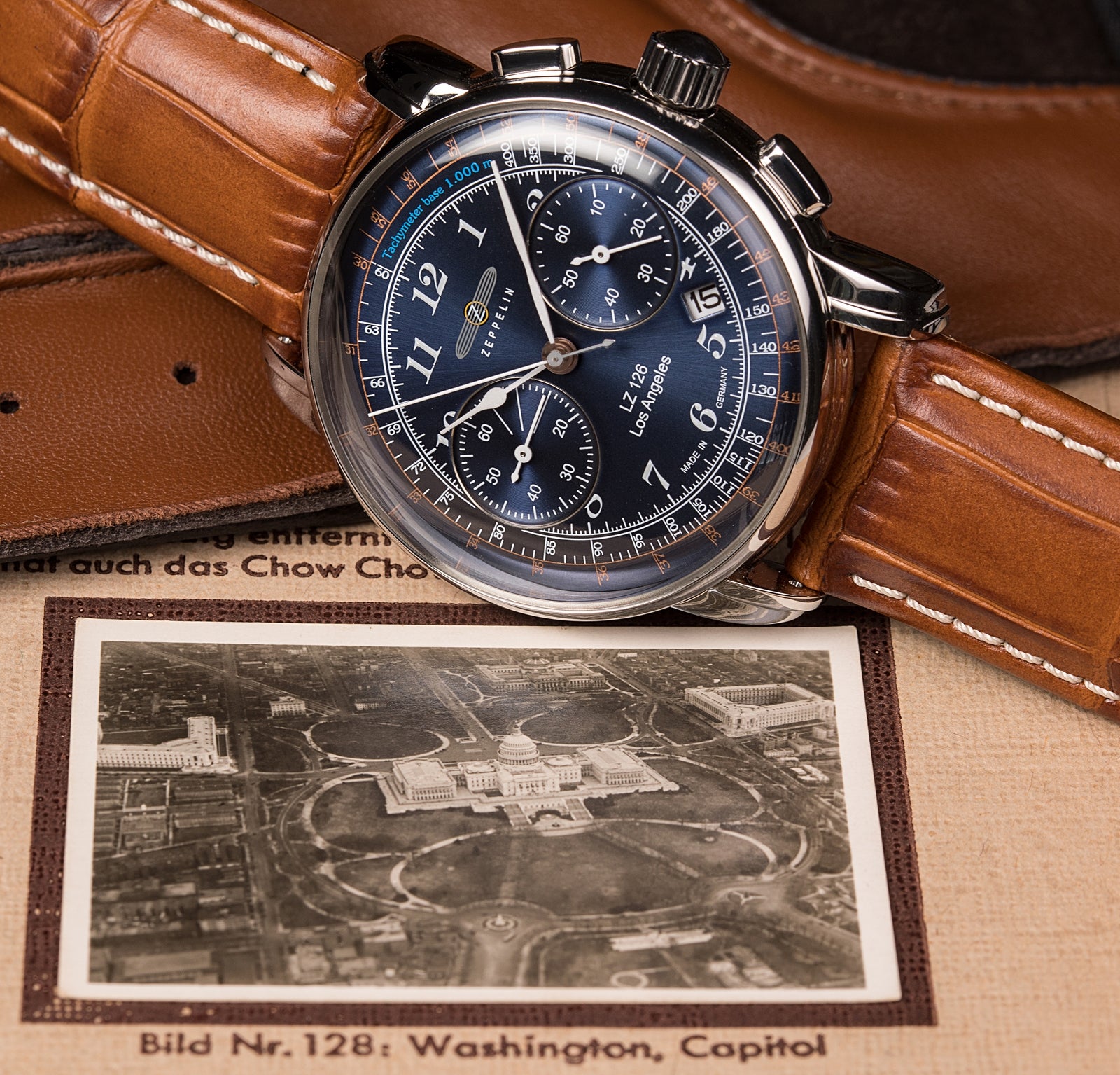 ZEPPELIN news: Watch | now with dial LZ126 blue Zeppelin coming WatchUSeek Los Forums Angeles chrono