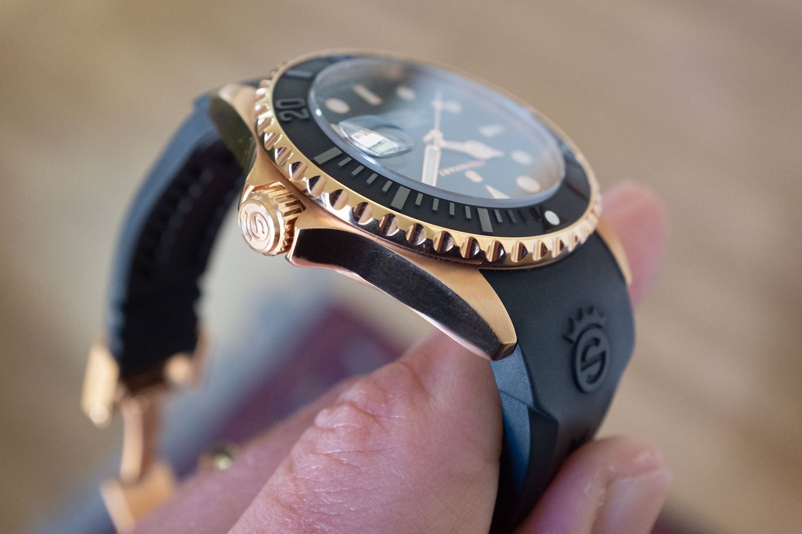 Steinhart Ocean 39 Rose Gold on Rubber Strap | WatchUSeek Watch Forums