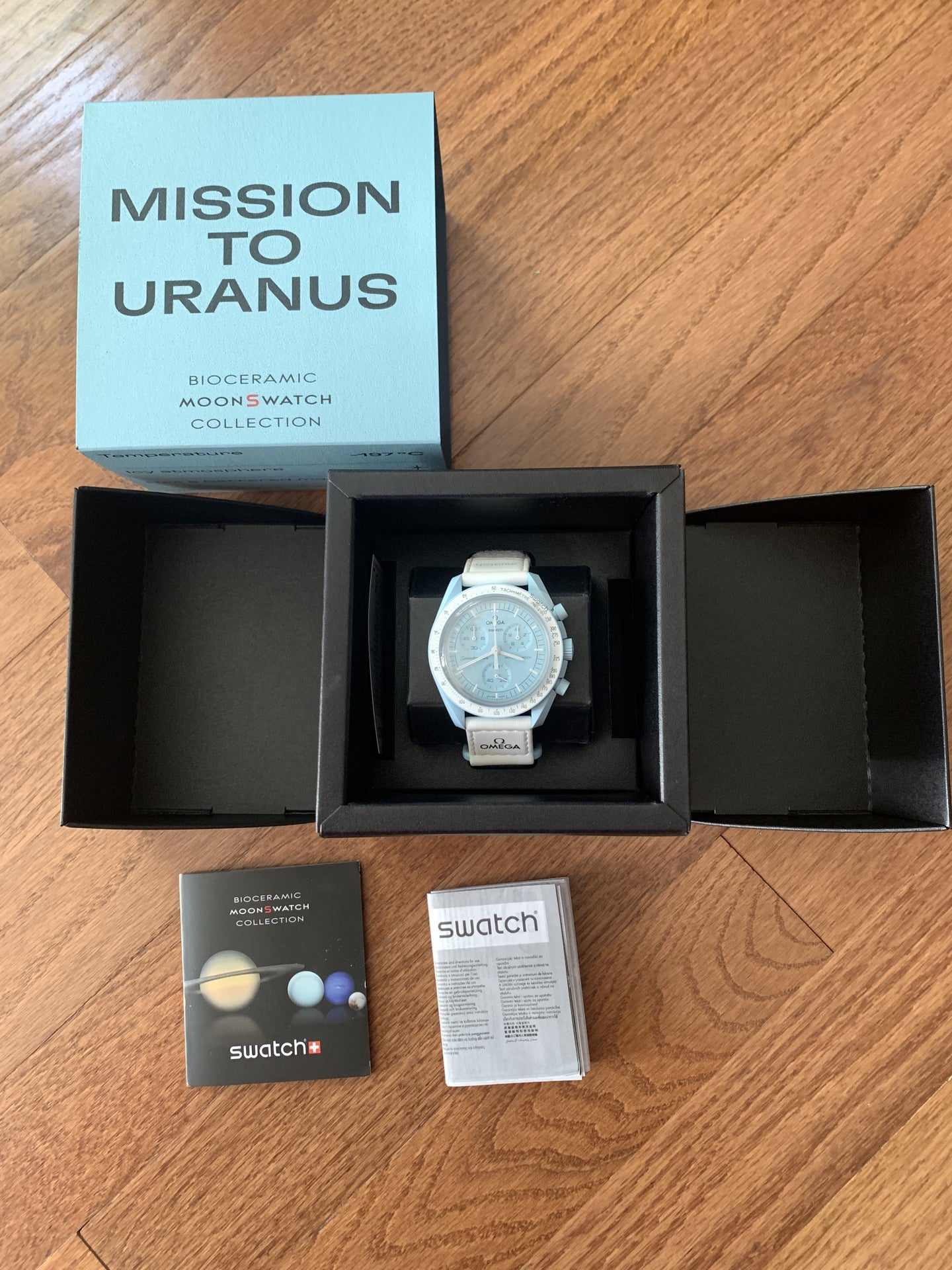 Omega x Swatch Uranus NWT Full Kit | WatchUSeek Watch Forums