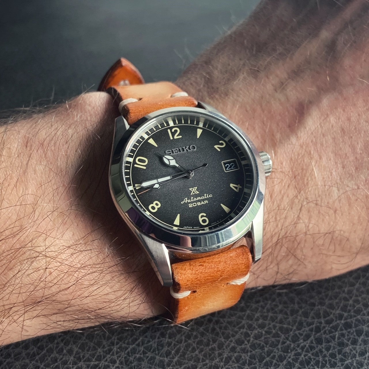 Making a leather strap for Seiko baby alpinist project... | WatchUSeek  Watch Forums
