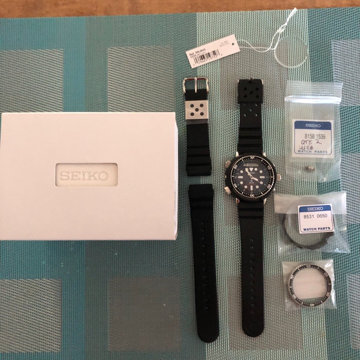 Seiko Arnie SNJ025 with DOMED sapphire crystal, Uncle Seiko GL831 Strap,  and MANY spares! | WatchUSeek Watch Forums