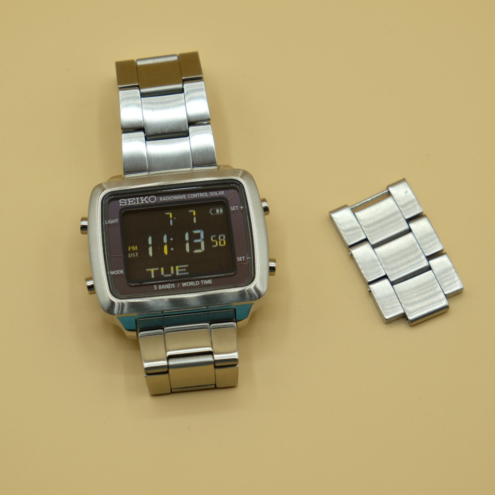 Seiko Spirit SBPG001 S760-0AA0 Digital Solar Watch Stainless Steel Band  WatchUSeek Watch Forums 
