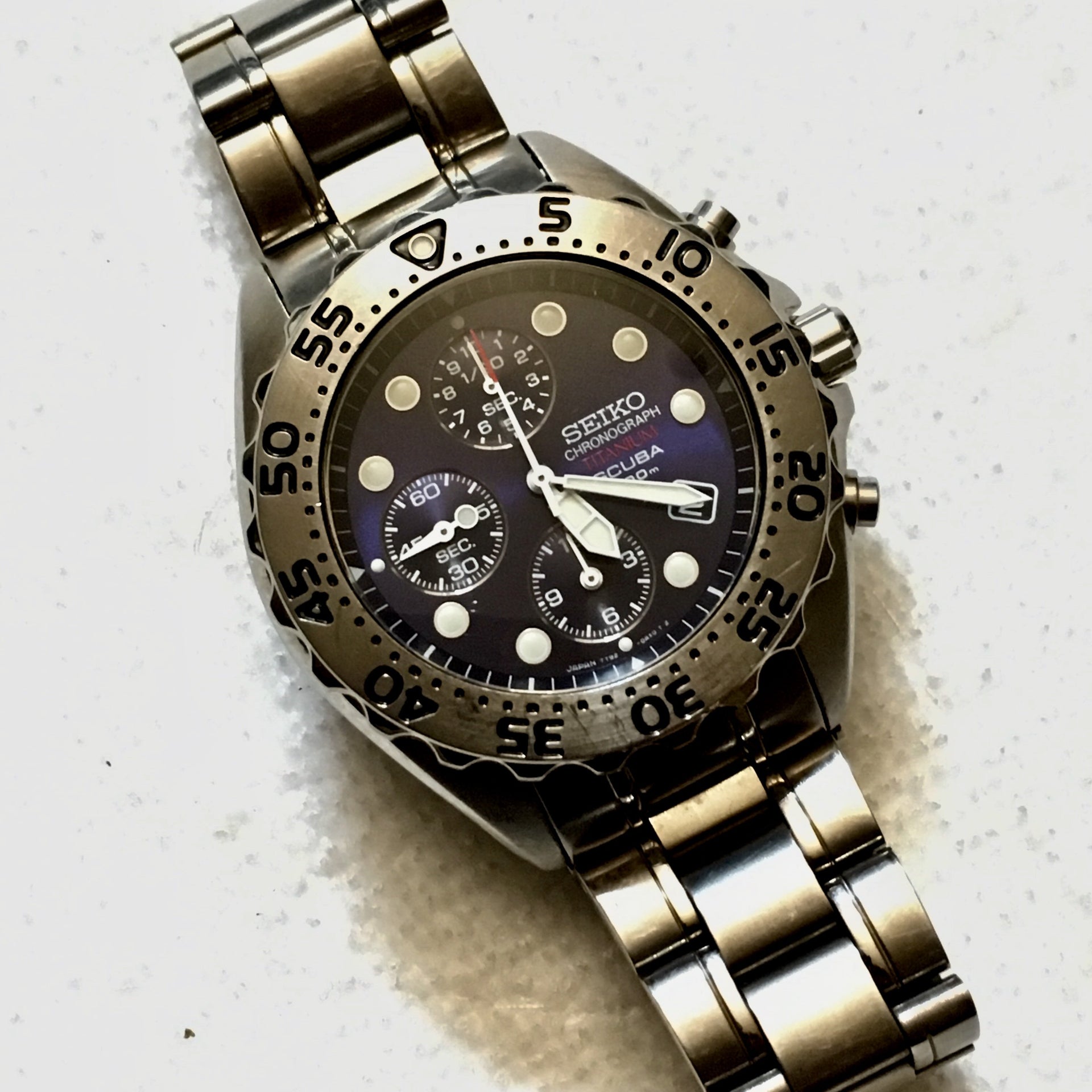 SOLD: Seiko SBDQ003 Titanium Chronograph Diver Prospex Dive Watch |  WatchUSeek Watch Forums
