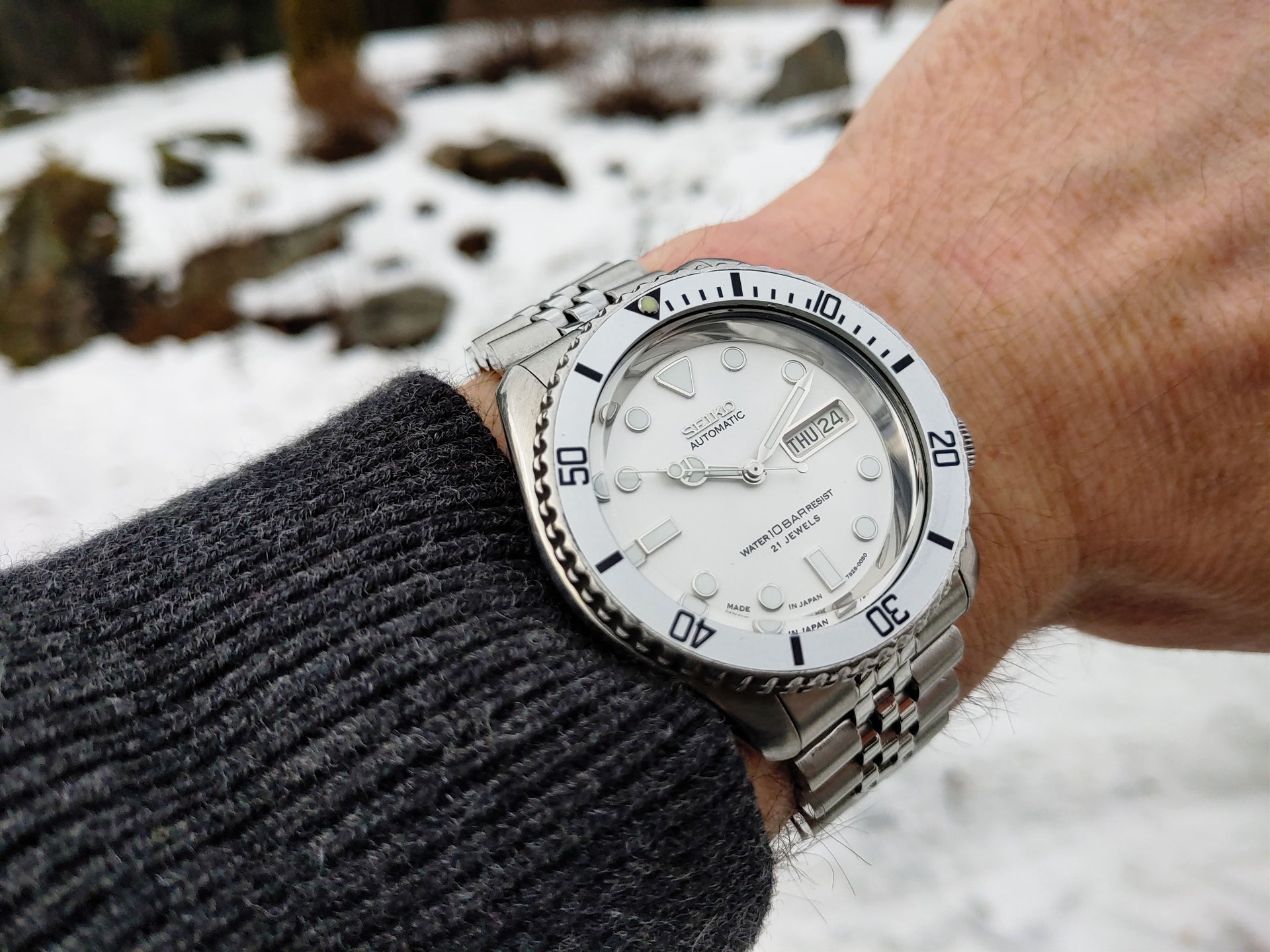 SOLD*** SKX007 "White World" Mod Automatic Diver Watch US & Canada*** WatchUSeek Watch Forums
